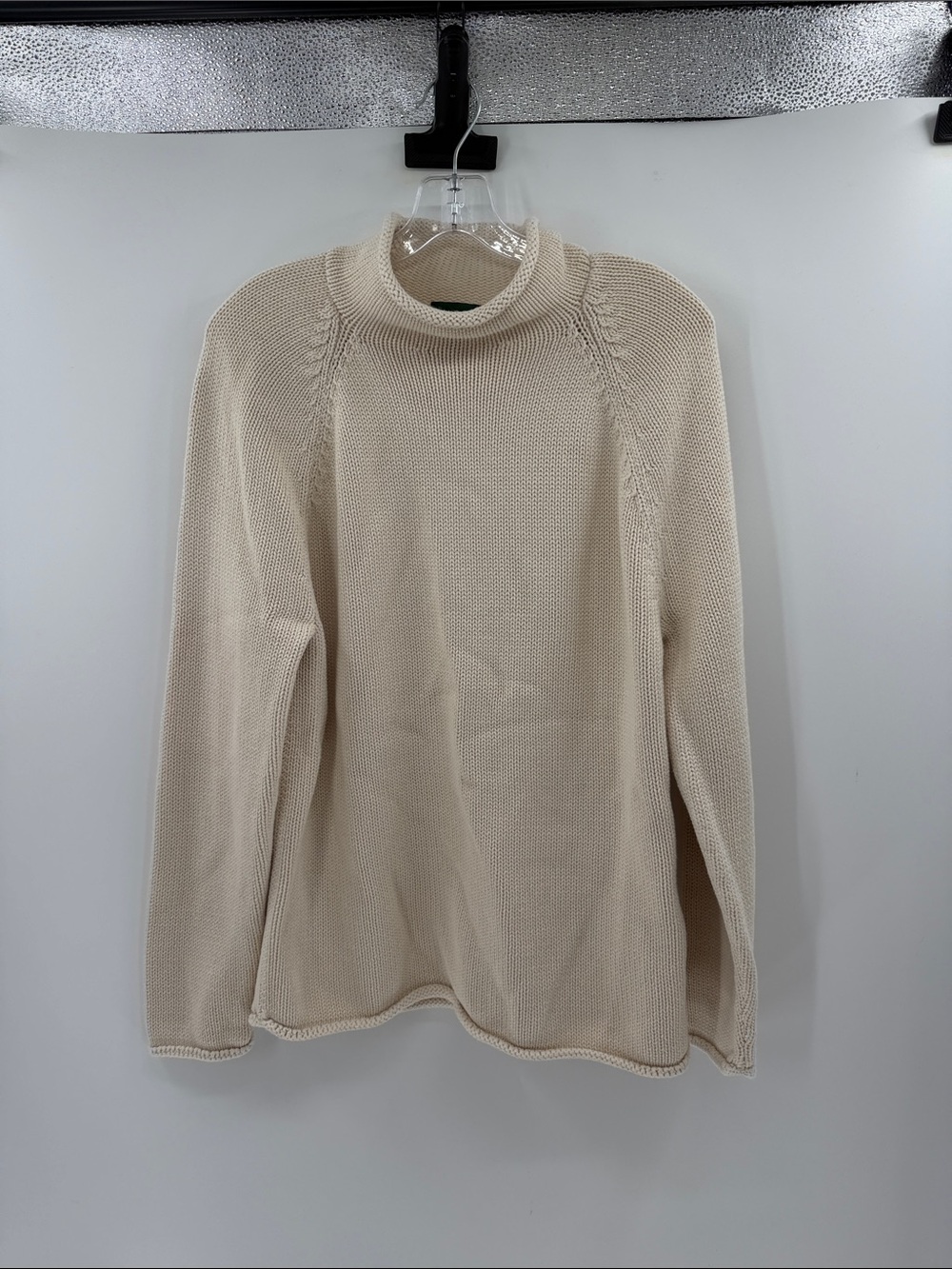 J. Crew Men's 1988 Rollneck™ sweater in cotton - Mountain White - Small